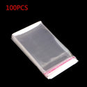 100pcs Plastic Thick Clear Transparent OPP Self Adhesive Seal Bag Resealable Poly Bags Bakery Cookie Cards Gift Making  OPP Bag