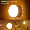 Motion Sensor Wireless LED Night Lights Bedroom Decor Light Detector Wall Decorative Lamp Staircase Closet Room Aisle Lighting