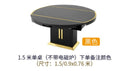 Dining table and chair combination simple modern living room household retractable round table multifunctional dining table