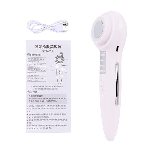 RF Radio Frequency LED Photon Face Massager Beauty Device Facial Lifting Cleaner Mesotherapy Electroporation Skincare Tools
