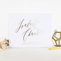 Wedding Guestbook with Gold Foil   Wedding Guest Book Photo Booth Guest Book for Wedding   journey  Photo Album  Modern