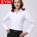 2021 Spring New Office OL White Shirt Women Long Sleeve Blouse Ladies Tops Plus Size Blouses Women Work Shirts XS-4XL 12colors