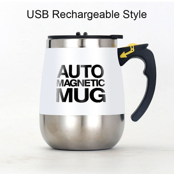 New Automatic Self Stirring Magnetic Mug Creative 304 Stainless Steel Coffee Milk Mixing Cup Blender Smart Mixer Thermal Cup