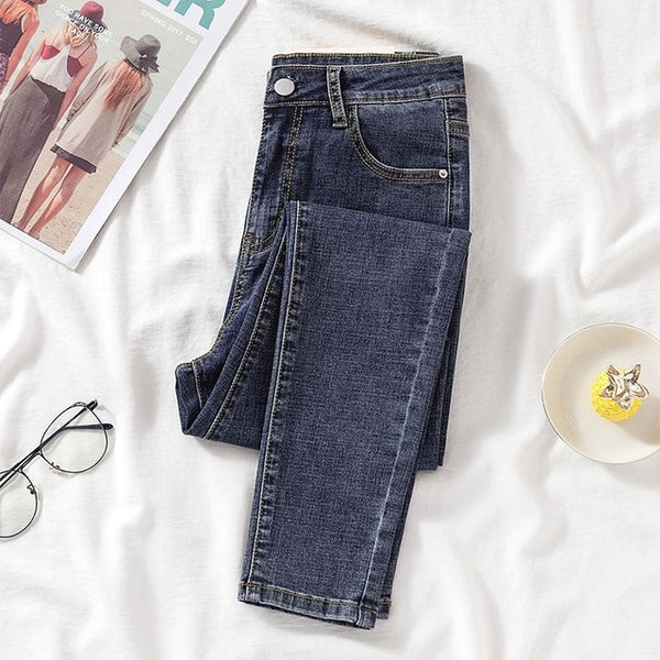 SHIJIA Irregular High Waist Jeans for Woman Light Blue Vintage Straight Leg Long Jeans Female Y2k Denim Trousers Mom Spring