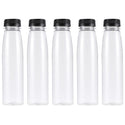10 PCS 330ml Empty Bottles Transparent Lightweight Plastic Food Grade Storage Bottles Beverage Bottle for Drinking Liquid Juice