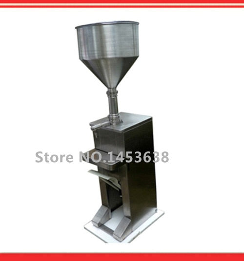 Economic pedal cream liquid piston filling machinery foot handle for high vicosity paste filler,beverage packaging equipment