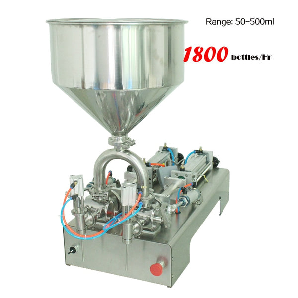 50-500ml piston filling machine air filler for food material chemicals cream beverage soft drink sauce oil botting equipment