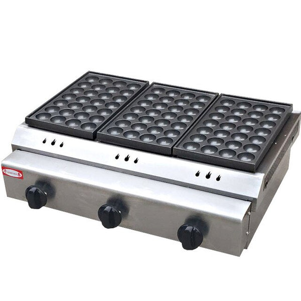 Three-plate Gas Fish Ball Stove Commercial Octopus Ball Machine Beverage Shop Chinese Food Shop Coffee Tea Restaurant Equipment