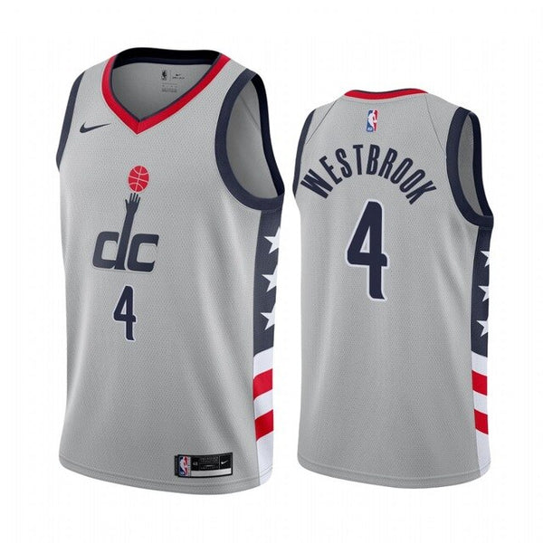 Washington Wizards MEN Russell Westbrook #4 2020-21 City Edition NBA Statement City Icon basketball Jersey