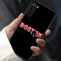 Red Boston Sox Baseball Phone Case For XIAOMI Redmi Note 5 7 8 T 9 6A 7A 8A 9S K 20 30 Pro black Etui Luxury Funda Tpu Shell