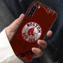 Red Boston Sox Baseball Phone Case For XIAOMI Redmi Note 5 7 8 T 9 6A 7A 8A 9S K 20 30 Pro black Etui Luxury Funda Tpu Shell