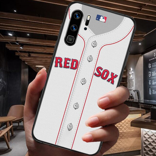 Red Boston Baseball Sox Phone Case For Huawei P Mate Smart 10 20 30 40 Lite Z 2019 Pro black Funda Painting Waterproof Fashion
