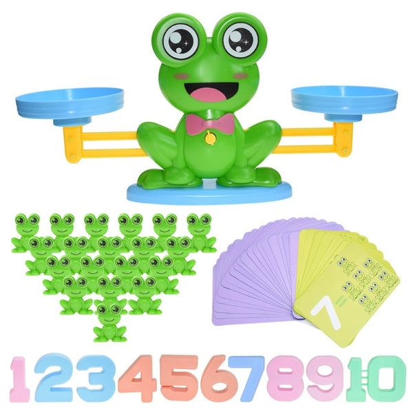 Montessori Math Toy Digital Monkey Balance Scale Educational Math Penguin Balancing Scale Number Board Game Kids Learning Toys