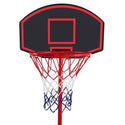 outdoor Indoor Home Basketball Fans Sports Game Toy Set Portable Removable Adjustable Teenager Basketball Rack Black & Red