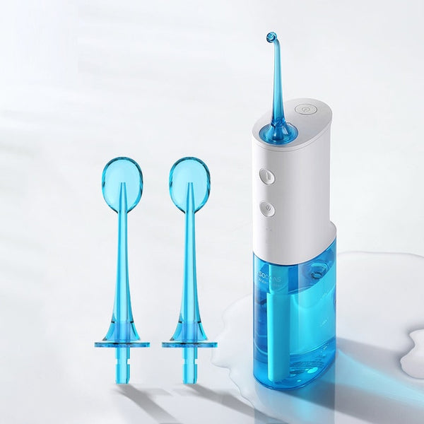 Soocas W3 Oral Irrigator Dental Portable Water Flosser Tips USB Rechargeable Water Jet Flosser IPX7 Irrigator for Cleaning Teeth