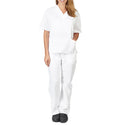 Women Men Workwear Short Sleeve V-neck Tops+pants Nursing Working Uniform Beauty Salon Suit Scrub Uniform Overalls Clothes