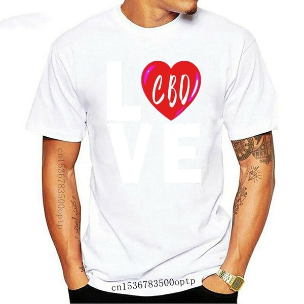 Love Cbd Shirt Coffee Cannibidiol Oil Hemp Heals Heart Gift Harajuku Hip Hop Tee Shirt