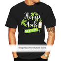 Hemp Heals Cbd Oil T-Shirt ?Casual Print Fashion Tee Shirt New Fashion Design