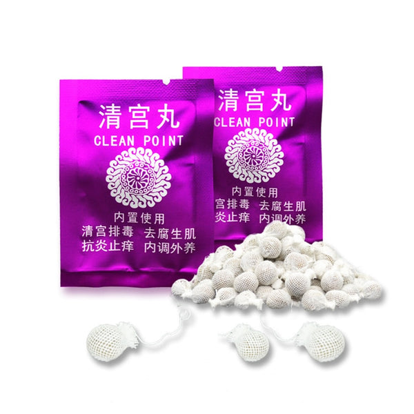 50 Packs Womb Detox Healing Pearls Vaginal Clean Point Tampon Feminine Hygiene Product For Women Beautiful Life Female Health