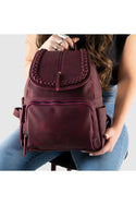 Women's backpack Bag 4 Burgundy handbag backpack casual fashion stylish trend girl young travel accessory