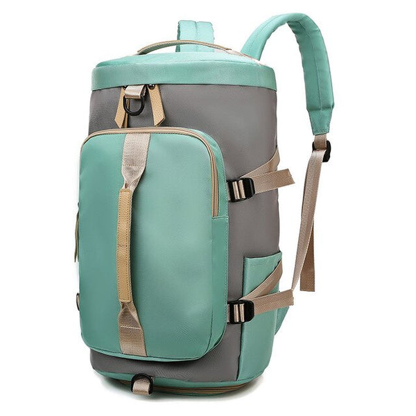 Women's Travel Bag Large Capacity Gym Bag Shoe Position Luggage Storage Handbag Outdoor Waterproof Knapsack Accessories Supplies