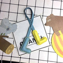 Handmade Cowhide Leather Letter Key Chain Handbag Ornament Luxury Women's Bag Pendant Bag Accessories Birthday Gift Pendant Diy