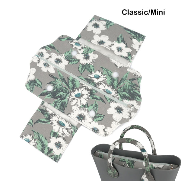 New Classic Mini Street Canvas Fabric Zip Top False Inner Lining Insert for Obag Standard Mini O Bag Women's Handbag Accessory