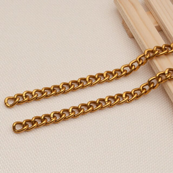 Removable Chain For Bag Accessories Metal Chain Women's Single Shoulder Skew Non-fading Bag Handbag Strap Replacement Handle