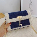 2021New Year Women's Accessories Clothing Shoulder Bag Bag DIY Handmade Wool Crocheted Purse Cotton Material Suit Making Handbag