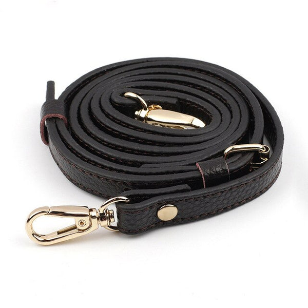 120cm Fashion Adjustable Crossbite Leather Bag With Shoulder Strap Litchi Grain Women's HandBag Long Belt Accessories