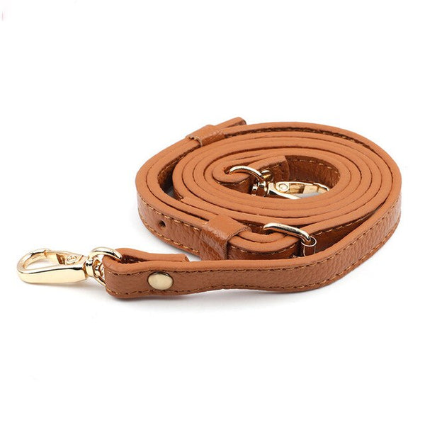 120cm Fashion Adjustable Crossbite Leather Bag With Shoulder Strap Litchi Grain Women's HandBag Long Belt Accessories