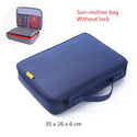Office Business Briefcase Waterproof A4 Documents Storage Bag Men's Women's Certificate Phone Handbag Travel Organizer Accessory