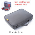 Office Business Briefcase Waterproof A4 Documents Storage Bag Men's Women's Certificate Phone Handbag Travel Organizer Accessory