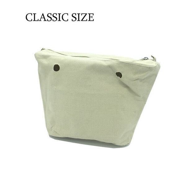 PU Leather Classic Zip Top Street Inner Lining Insert for Obag Standard women's handbag Accessory