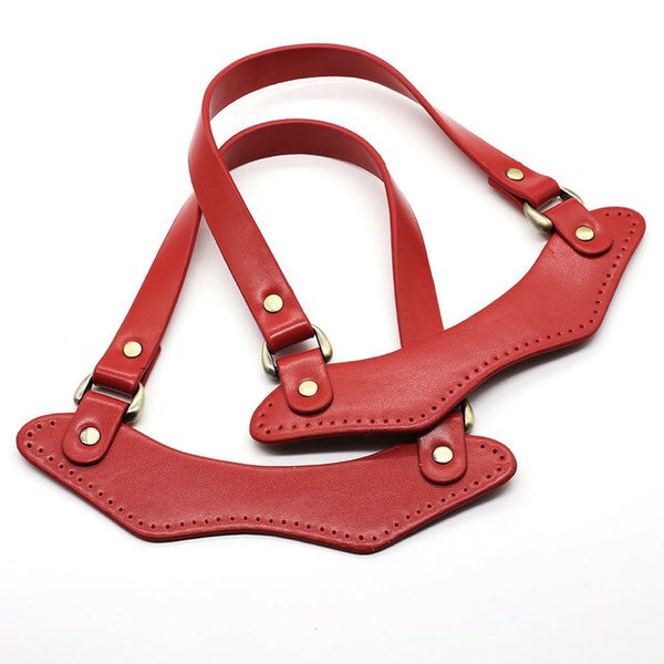 1 Pair PU Bag Straps Women's Handbag Handles Accessories High Quality Black/Brown/Blue/Red/Coffee Color Bag straps