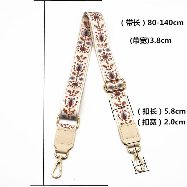 Adjustable Accessories Bag Strap Belt Shoulder WOMEN'S Bag Tape Multi-color Cultural Wide-Strap
