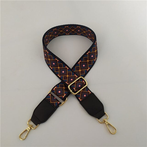 Woven Bag Strap Women's belt for bag accessories Handles Ornament Handbags Shoulder Nylon Cross Body Messenger Belt Ethnic
