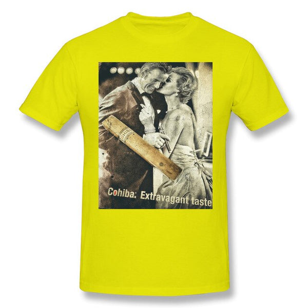 Cohibar Cuban Cigar Mini Skir Funny Vintage Men's Basic Short Sleeve T-Shirt R238 Tees Tops European Size