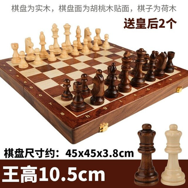Luxury Retro Collection Chess Set Toy Wood Big Chess Set Adult Educational Toys Children Birthday Gifts Juguetes Toys BC50XQ