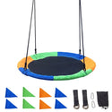 Children'S Hanging Swing Wheel Oxford Cloth Hammock Courtyard Outdoor Sports Game Kids Sensory Training Toy Tree Swing Kit