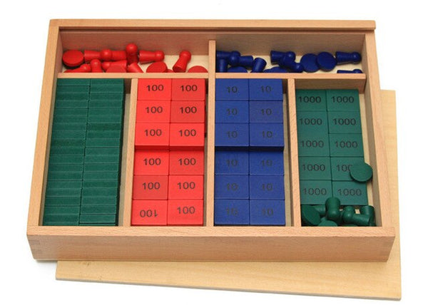 New Wooden Baby Toy International  Montessori Maths Teaching Aids Stamps Game Early Educational Toy