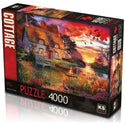 KS Jigsaw Puzzle 4000 Piece Sunset Cottage Harbour Evening Butterfly Family Games Puzzle Jigsaw Educational Toys Adult Puzzle