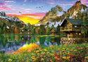 KS Jigsaw Puzzle 4000 Piece Sunset Cottage Harbour Evening Butterfly Family Games Puzzle Jigsaw Educational Toys Adult Puzzle