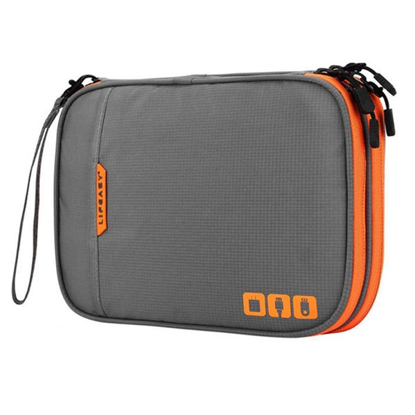 Electronic Accessories Organizer, Cable Storage Bag Gadget Carry Bag for iPad,Cables,Power,USB Flash Drive, Charger