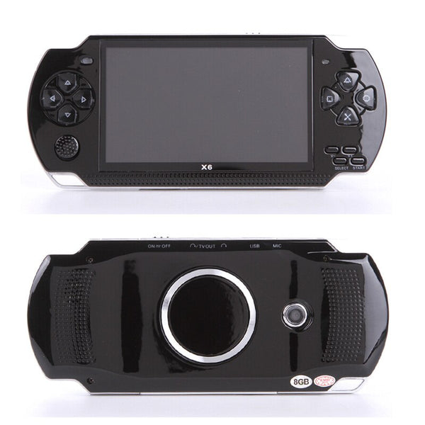 Free Shipping handheld Game Console 4.3 inch screen mp4 player MP5 game player real 8GB support for psp game,camera,video,e-book