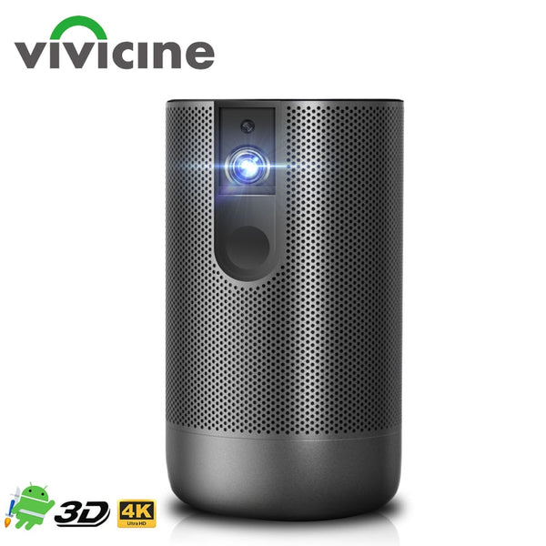VIVICINE Portable Android 7.1 Full HD 1080P 3D Home Theater Projector,1920x1080p Wifi LED Video Game Proyector Beamer