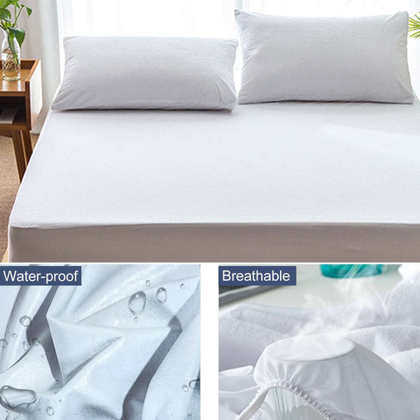 6 Sizes Mattress Protector Waterproof Breathable Bed Cover Sheet Pad Premium Hypoallergenic Bedding Home Hotel Decor