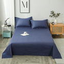 Bonenjoy 1 pc Solid Color Flat Sheet King Size lencois cama de casal 100% Cotton Bed Sheet Bedding Linen 230x250 (No Pillowcase)