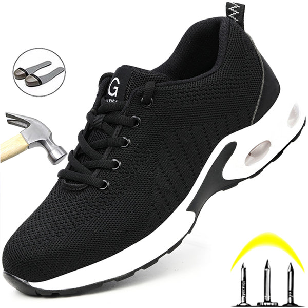 Safety Shoes Women Steel Toe Cap Work Shoes Men Comfort Work Sneakers Puncture-Proof Safety Shoes Men Women Security Footwear