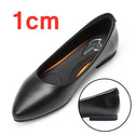 Women Shallow Pumps Office Pointed Toe Slip-On Dress Shoes Low Heels Leather Red Sole Work Soft Shoes Size